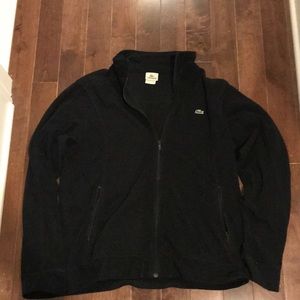 Lacoste black zip fleece